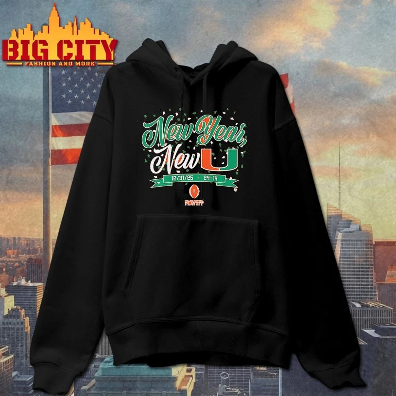 Miami Football CFP New Year, U - Adult & Kids T-Shirts, Sweatshirts & Hoodies apparel design preview 2