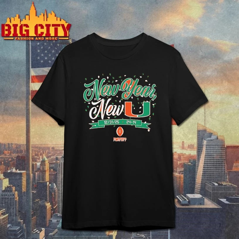 Miami Football CFP New Year, U - Adult & Kids T-Shirts, Sweatshirts & Hoodies apparel design preview 1
