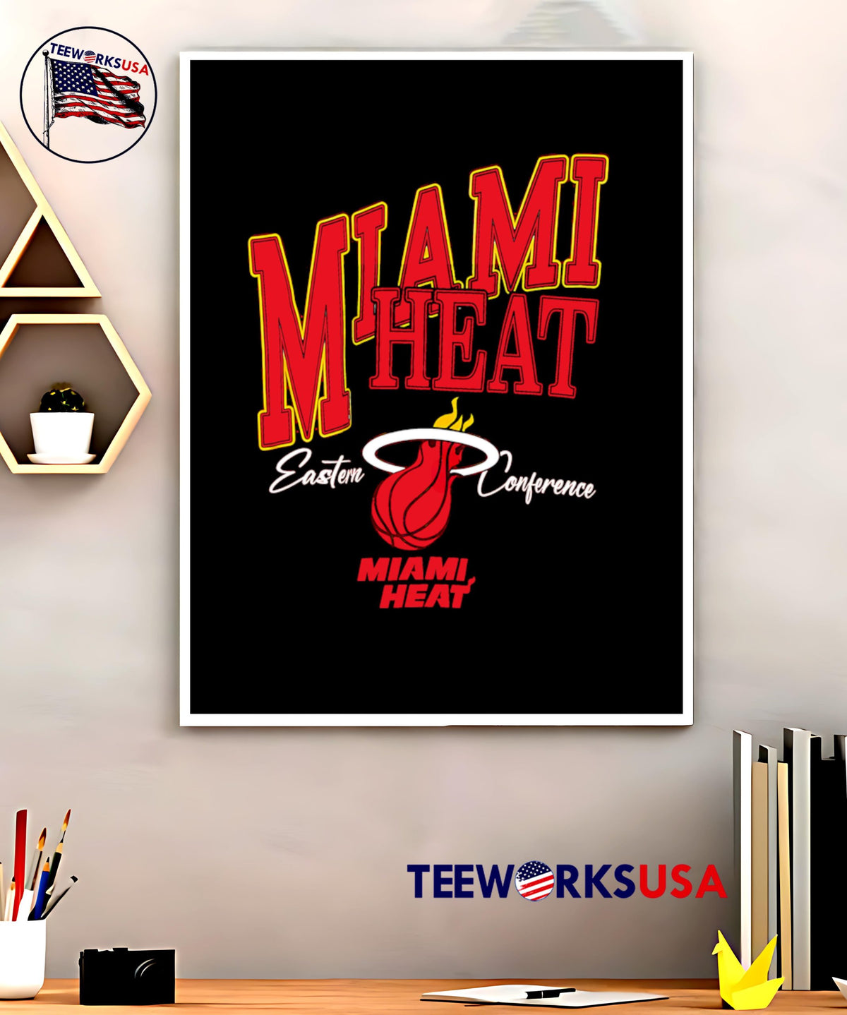 Miami Heat Eastern Confrence logo - Adult & Kids T-Shirts, Sweatshirts & Hoodies apparel design preview 5