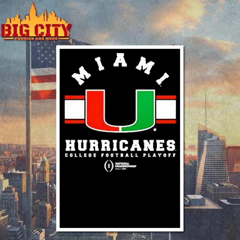 Miami Hurricanes College Football Playoff National - Adult & Kids T-Shirts, Sweatshirts & Hoodies apparel design preview 4