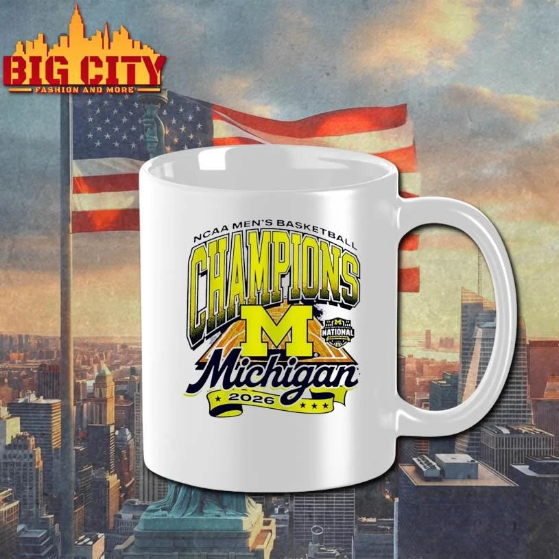 Michigan Wolverines 2026 Men's Basketball National - Adult & Kids T-Shirts, Sweatshirts & Hoodies apparel design preview 3