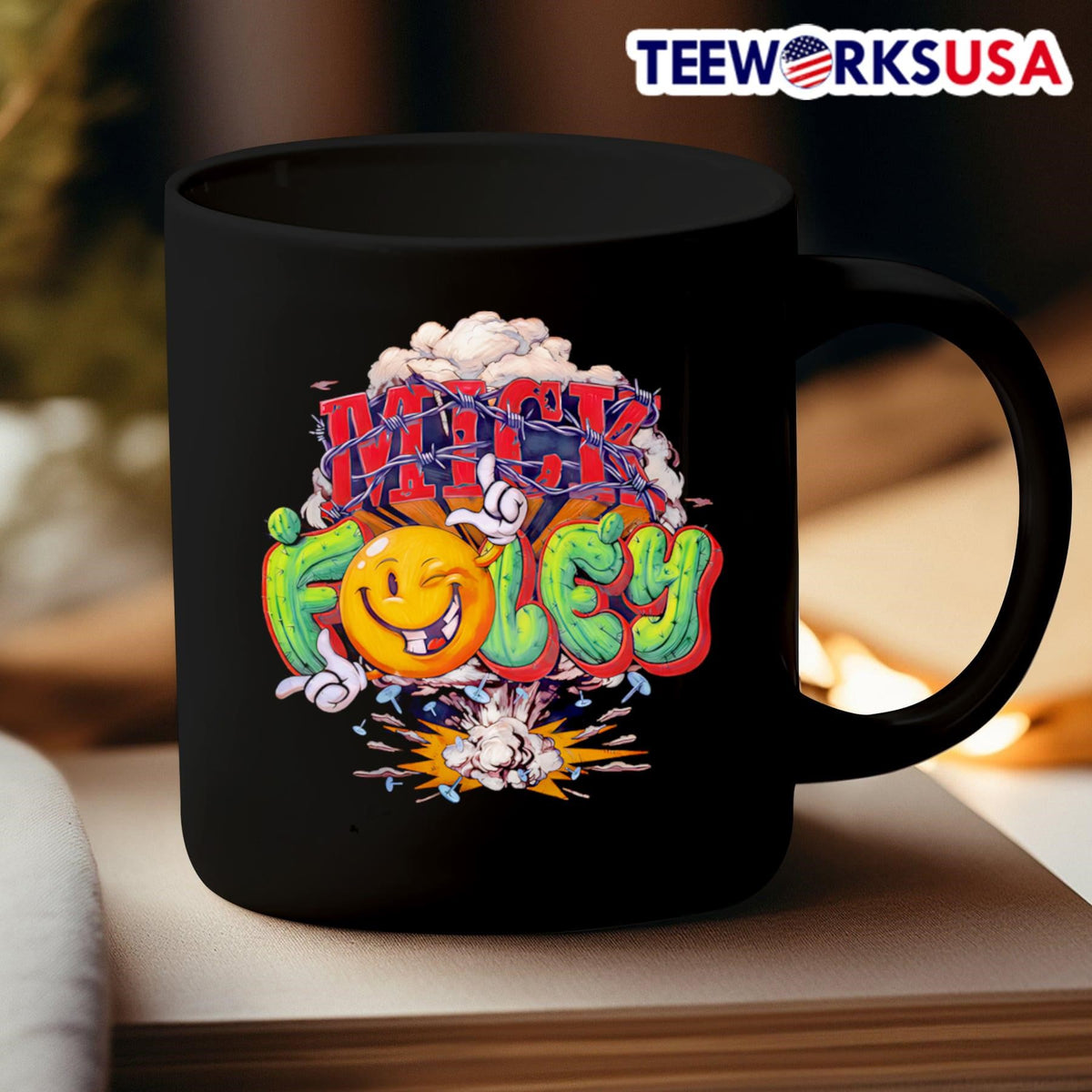 Mick Foley Trainwreck - Adult & Kids T-Shirts, Sweatshirts & Hoodies apparel design preview 3