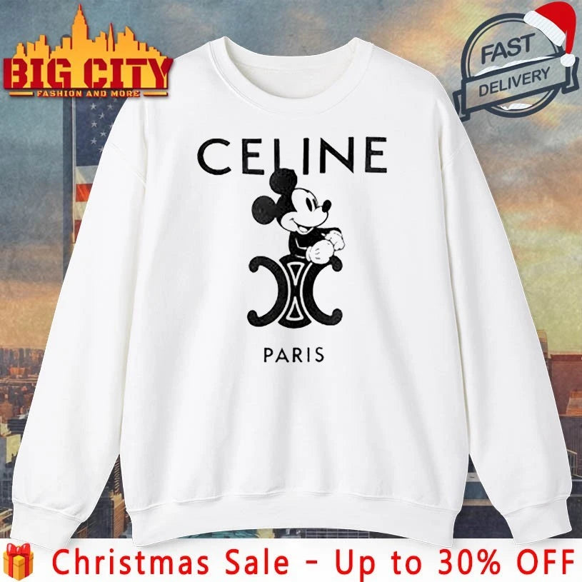 Mickey CELINE Paris - Adult & Kids T-Shirts, Sweatshirts & Hoodies apparel design preview 4