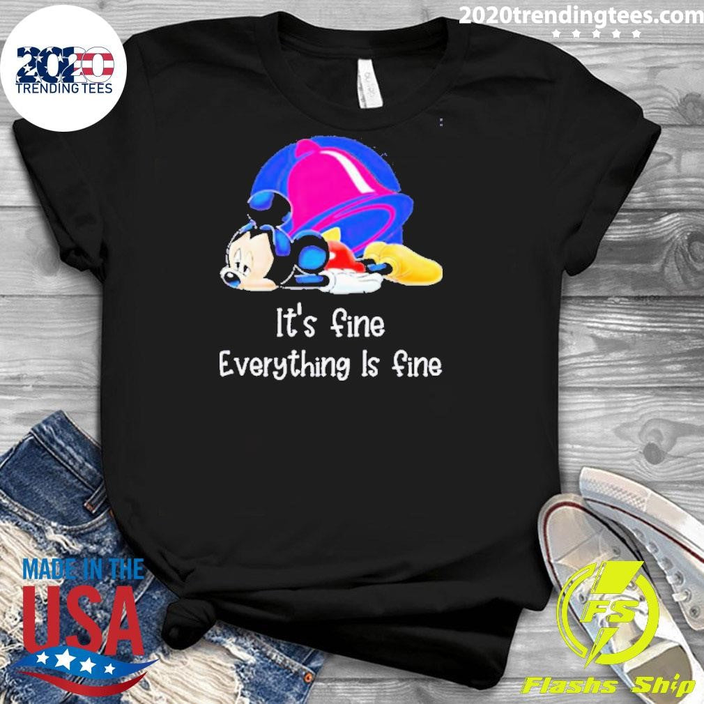 Mickey It's Fine Everything Is - Adult & Kids T-Shirts, Sweatshirts & Hoodies apparel design preview 3
