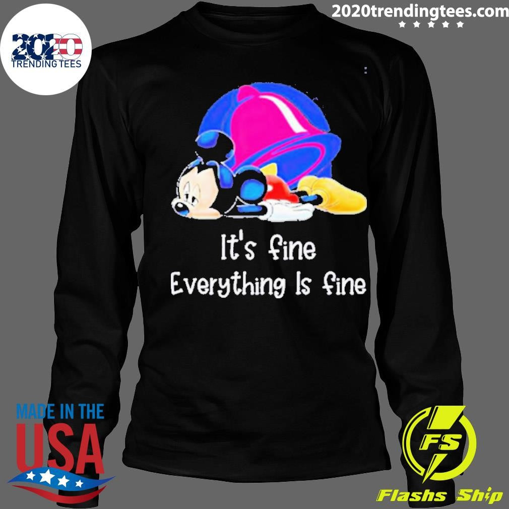 Mickey It's Fine Everything Is - Adult & Kids T-Shirts, Sweatshirts & Hoodies apparel design preview 4