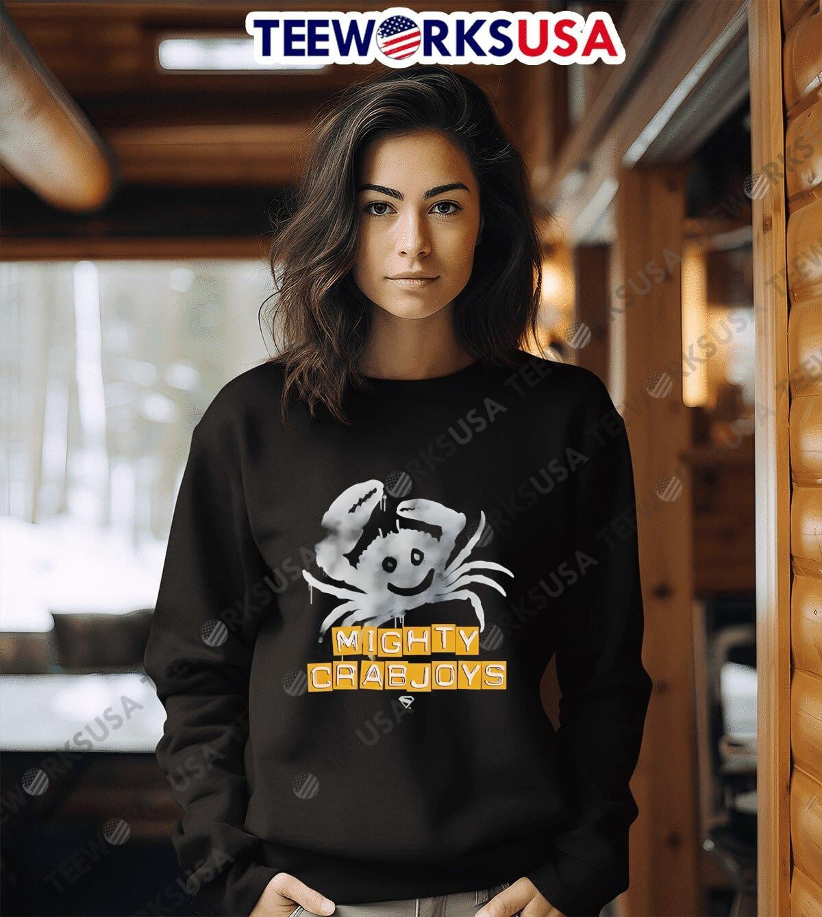 Mighty Crabjoys crab retro - Adult & Kids T-Shirts, Sweatshirts & Hoodies apparel design preview 6
