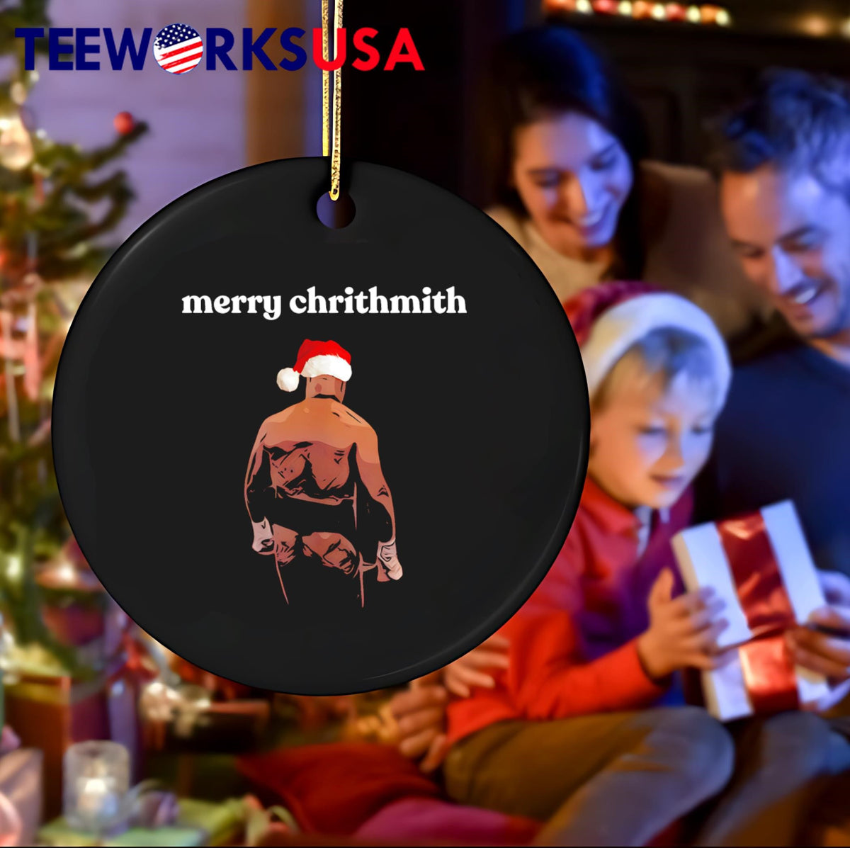 Mike Tyson Butt Merry Chrithmith Xmas - Adult & Kids T-Shirts, Sweatshirts & Hoodies apparel design preview 4