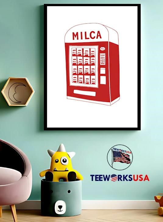 Milca Vintage Vending Machine - Adult & Kids T-Shirts, Sweatshirts & Hoodies apparel design preview 3