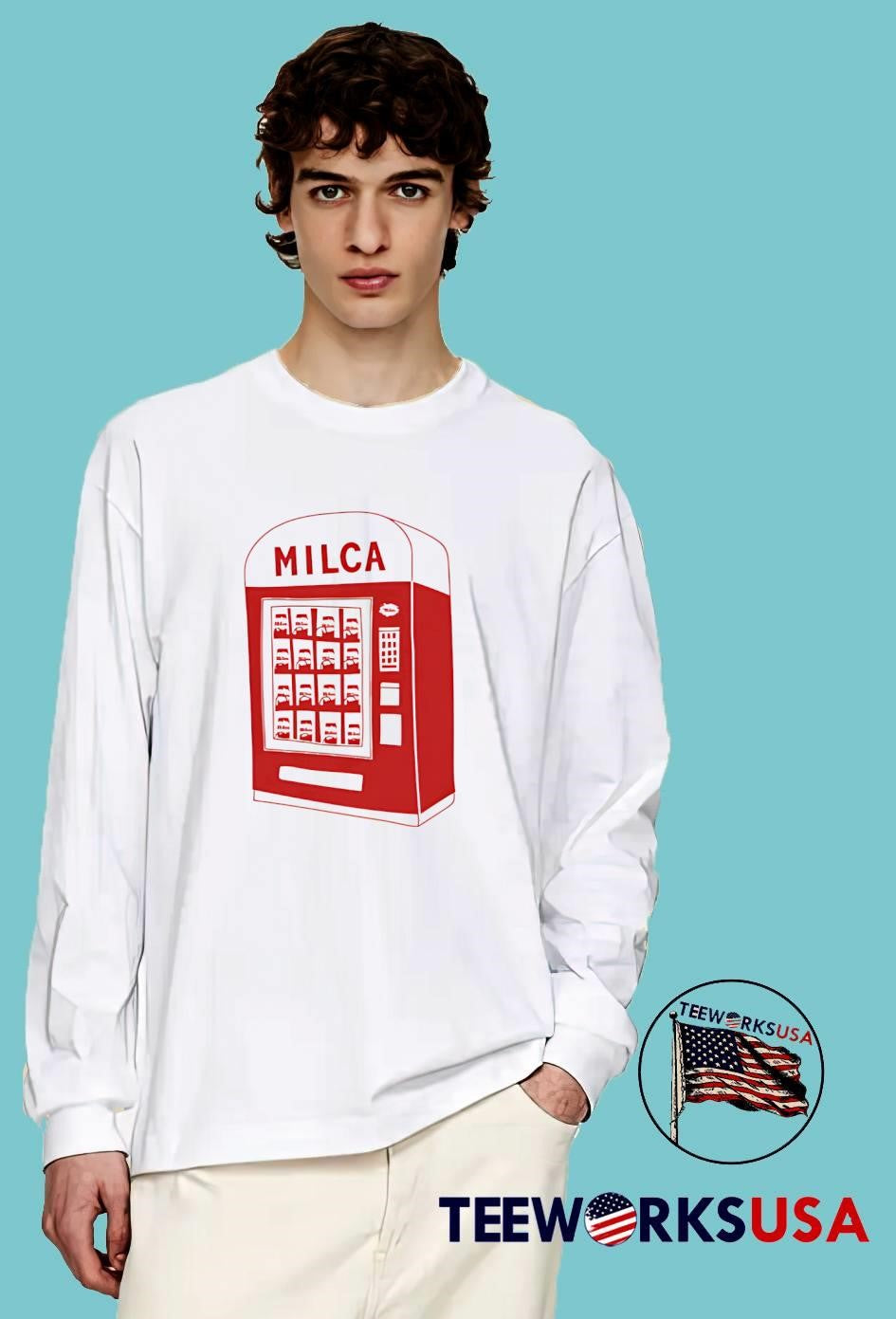 Milca Vintage Vending Machine - Adult & Kids T-Shirts, Sweatshirts & Hoodies apparel design preview 4