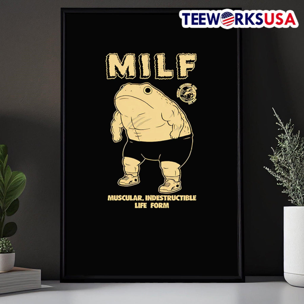 Milf muscular indestructible life form - Adult & Kids T-Shirts, Sweatshirts & Hoodies apparel design preview 5