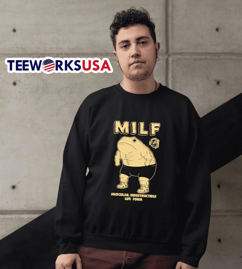 Milf muscular indestructible life form - Adult & Kids T-Shirts, Sweatshirts & Hoodies apparel design preview 6