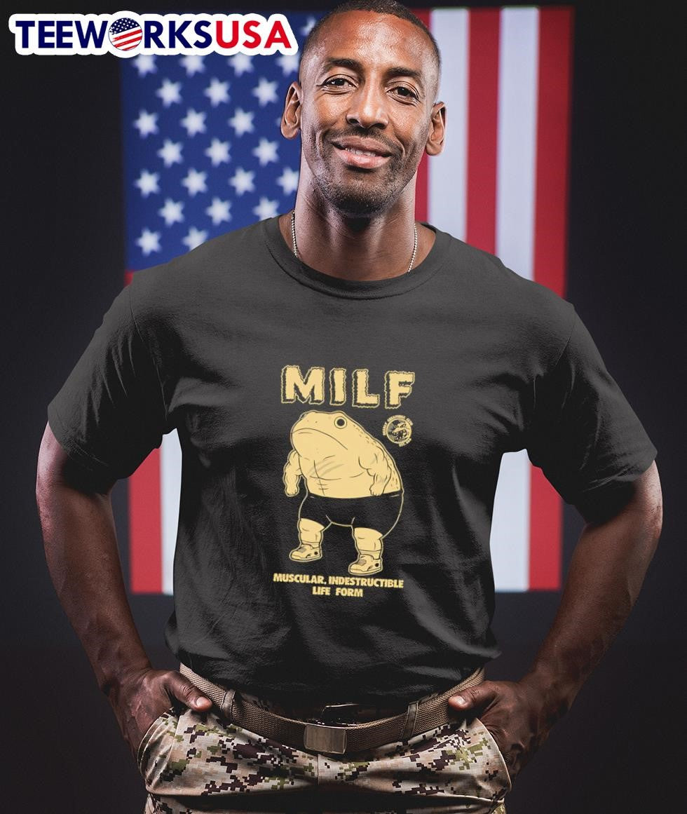 Milf muscular indestructible life form - Adult & Kids T-Shirts, Sweatshirts & Hoodies apparel design preview 1