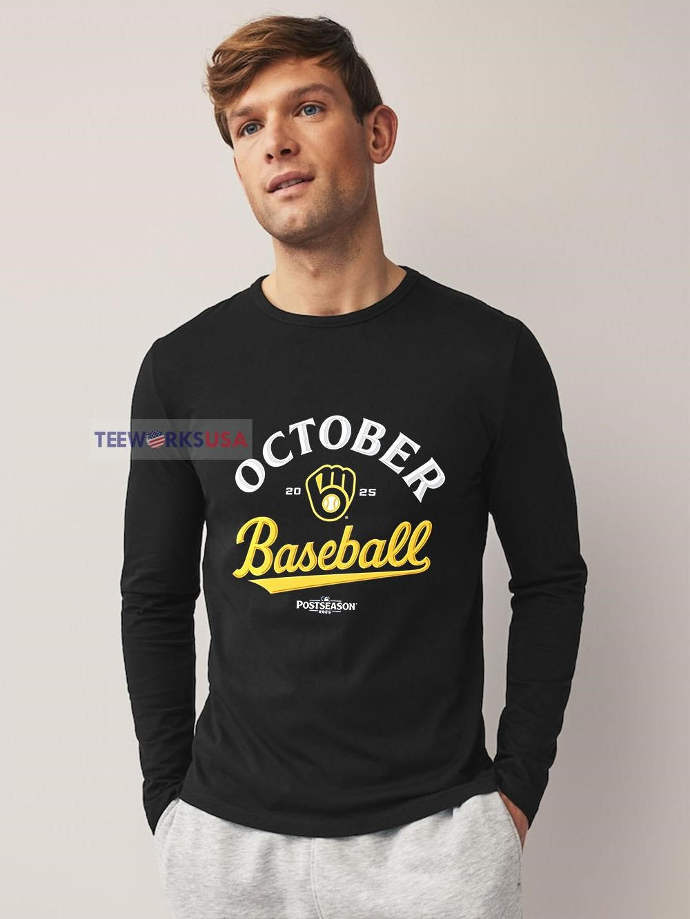 Milwaukee Brewers 2025 Postseason October baseball - Adult & Kids T-Shirts, Sweatshirts & Hoodies apparel design preview 3