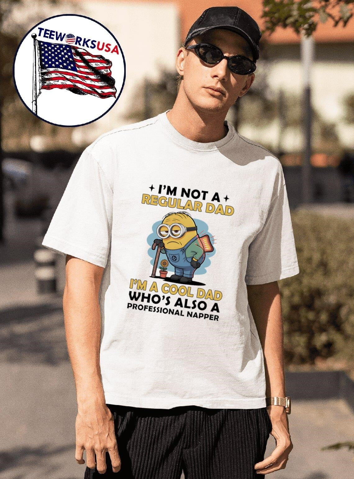 Minion I'm not a regular dad cool who's also - Adult & Kids T-Shirts, Sweatshirts & Hoodies apparel design preview 1