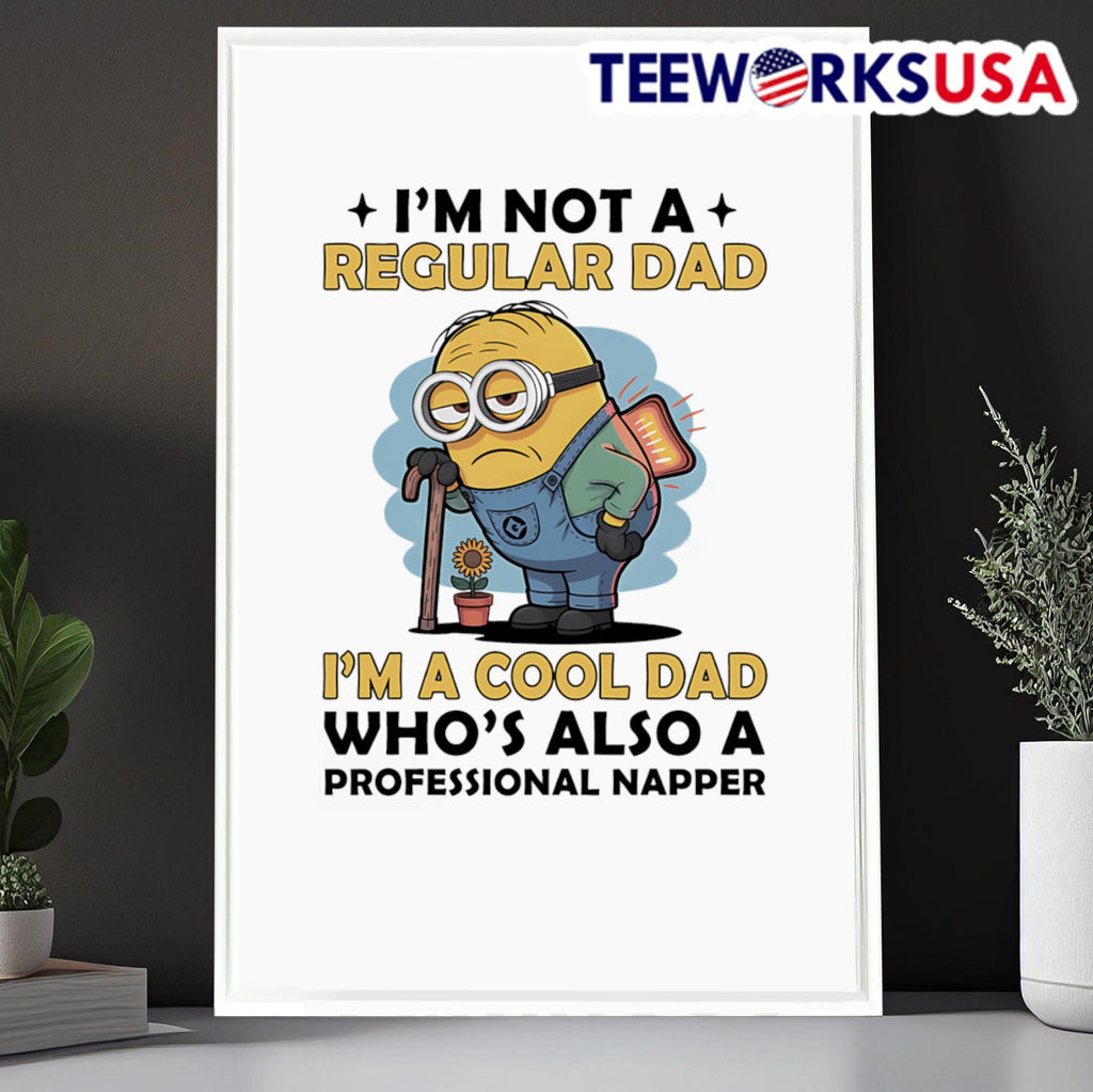Minion I'm not a regular dad cool who's also - Adult & Kids T-Shirts, Sweatshirts & Hoodies apparel design preview 6