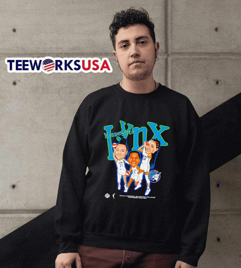 Minnesota Lynx big three - Adult & Kids T-Shirts, Sweatshirts & Hoodies apparel design preview 6