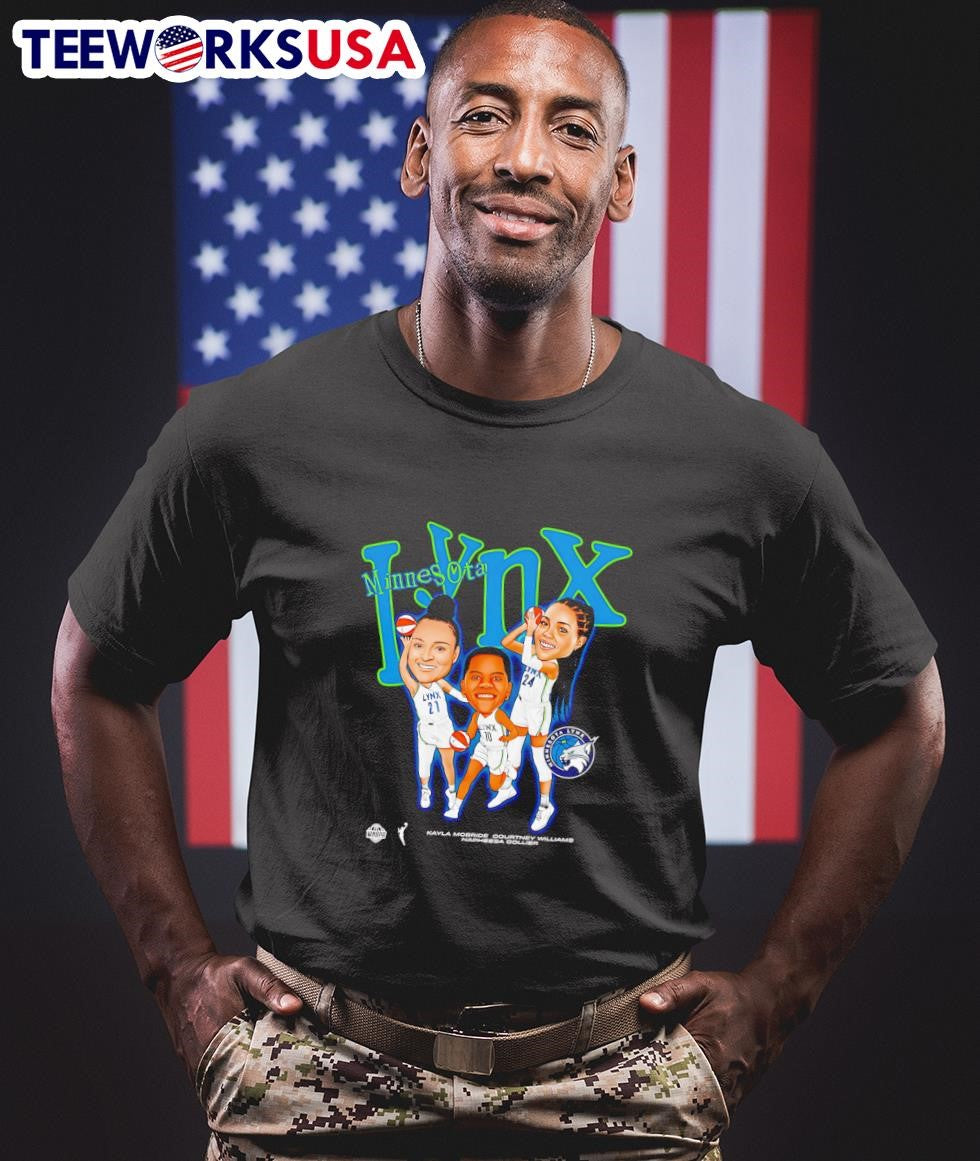 Minnesota Lynx big three - Adult & Kids T-Shirts, Sweatshirts & Hoodies apparel design preview 1