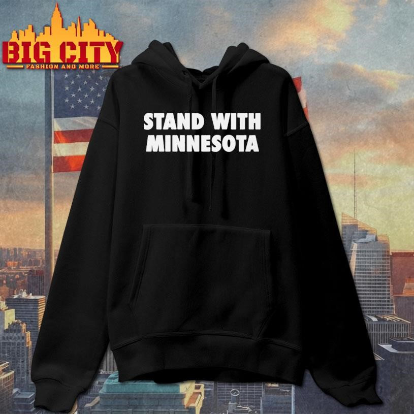 Minnesota Timberwolves Stand With - Adult & Kids T-Shirts, Sweatshirts & Hoodies apparel design preview 2