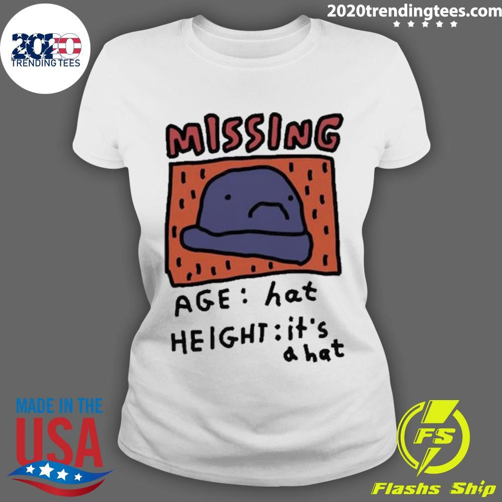Missing Age Hat Height It's A - Adult & Kids T-Shirts, Sweatshirts & Hoodies apparel design preview 3