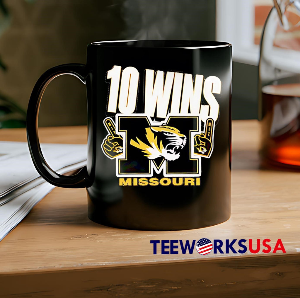 Missouri Tigers Football 10 Wins Special Music City - Adult & Kids T-Shirts, Sweatshirts & Hoodies apparel design preview 2