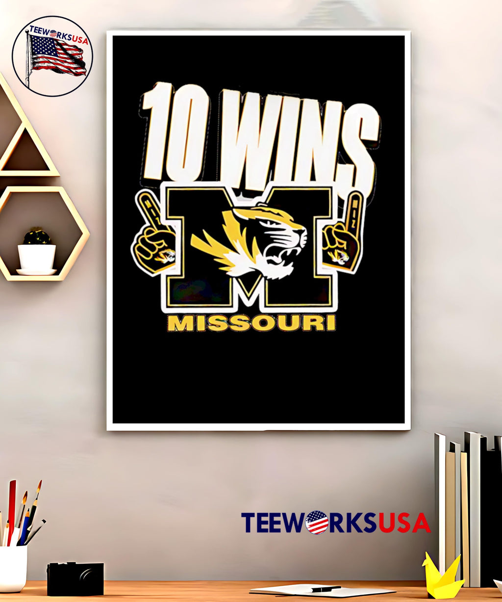 Missouri Tigers Football 10 Wins Special Music City - Adult & Kids T-Shirts, Sweatshirts & Hoodies apparel design preview 5