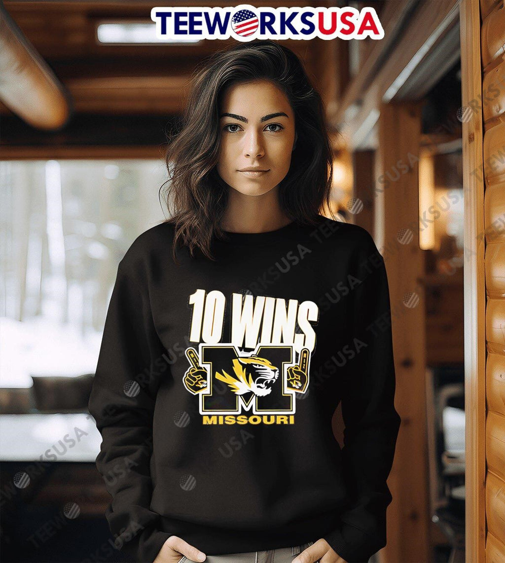 Missouri Tigers Football 10 Wins Special Music City - Adult & Kids T-Shirts, Sweatshirts & Hoodies apparel design preview 6