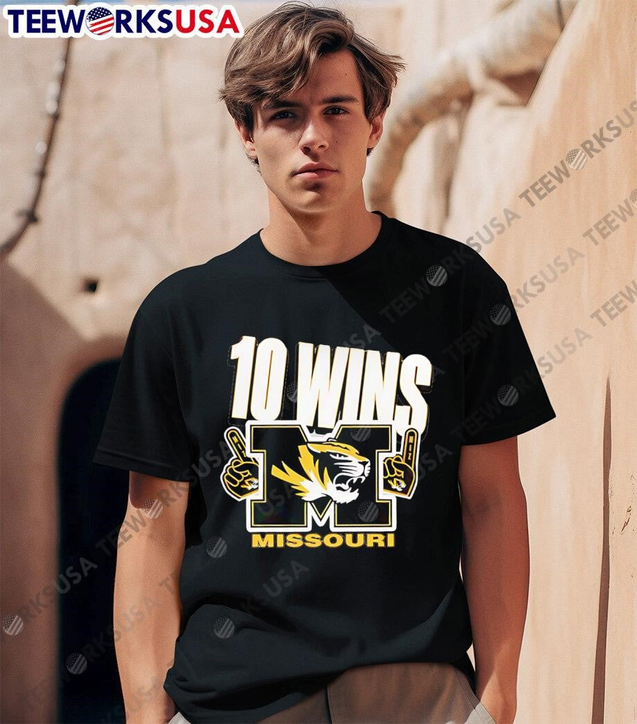 Missouri Tigers Football 10 Wins Special Music City - Adult & Kids T-Shirts, Sweatshirts & Hoodies apparel design preview 1