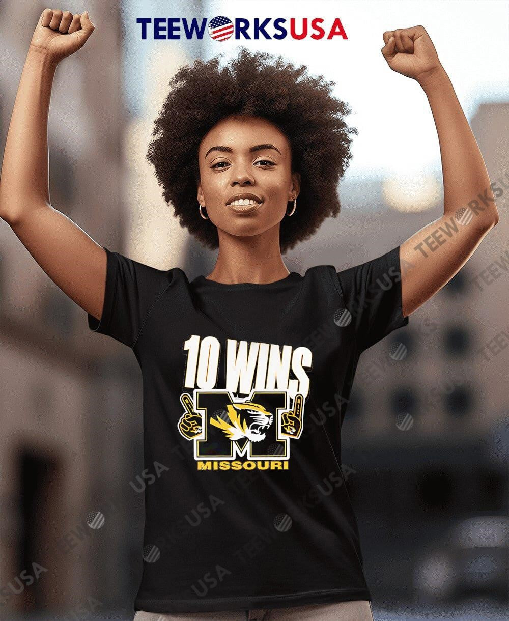 Missouri Tigers Football 10 Wins Special Music City - Adult & Kids T-Shirts, Sweatshirts & Hoodies apparel design preview 7