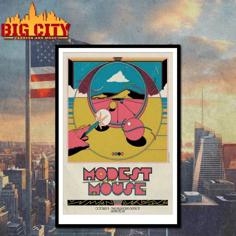 Modest Mouse October 11 2025 The Fillmore Detroit - Adult & Kids T-Shirts, Sweatshirts & Hoodies apparel design preview 4