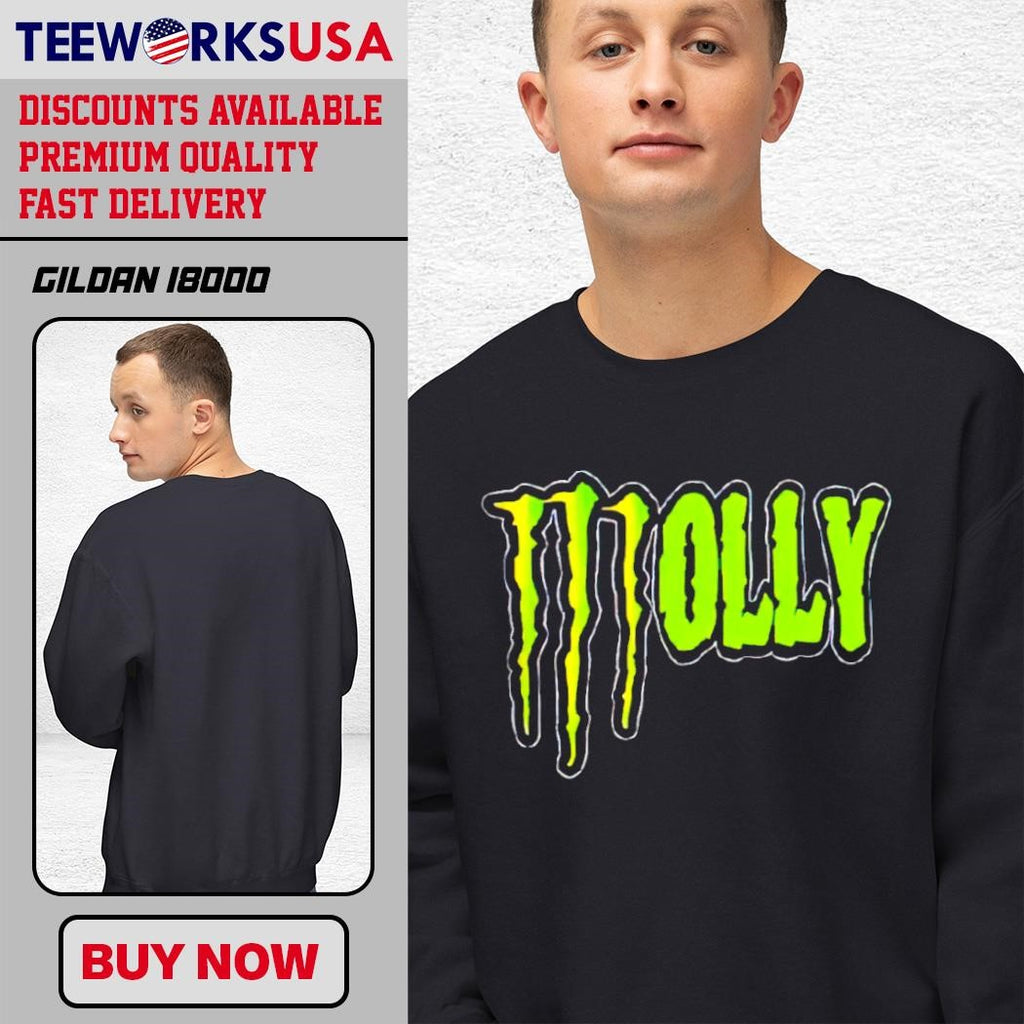 Molly Monster Logo trend style - Adult & Kids T-Shirts, Sweatshirts & Hoodies apparel design preview 4