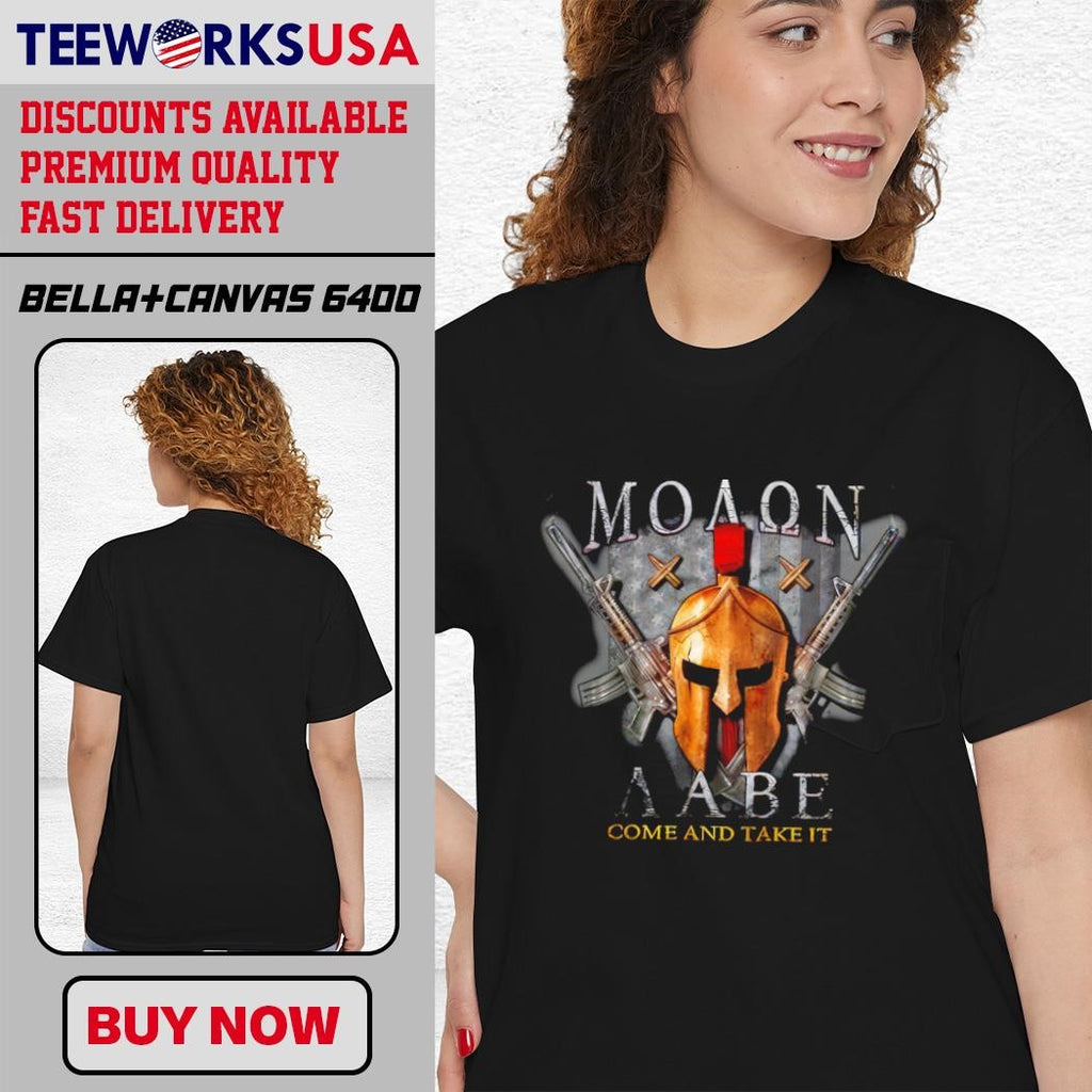 Molon Labe 2nd Amendment come and take it - Adult & Kids T-Shirts, Sweatshirts & Hoodies apparel design preview 1