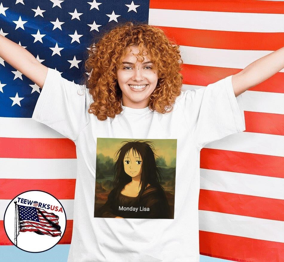 Monday Lisa cartoon - Adult & Kids T-Shirts, Sweatshirts & Hoodies apparel design preview 7