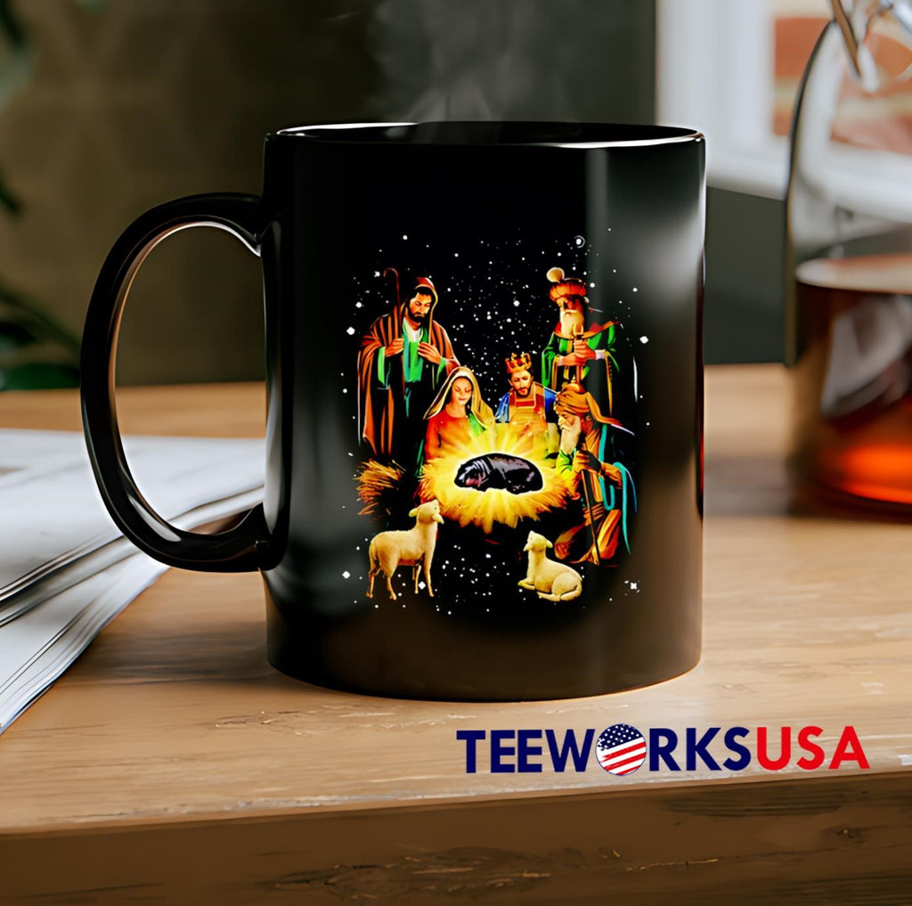 Moo Deng Christmas Miracle - Adult & Kids T-Shirts, Sweatshirts & Hoodies apparel design preview 2