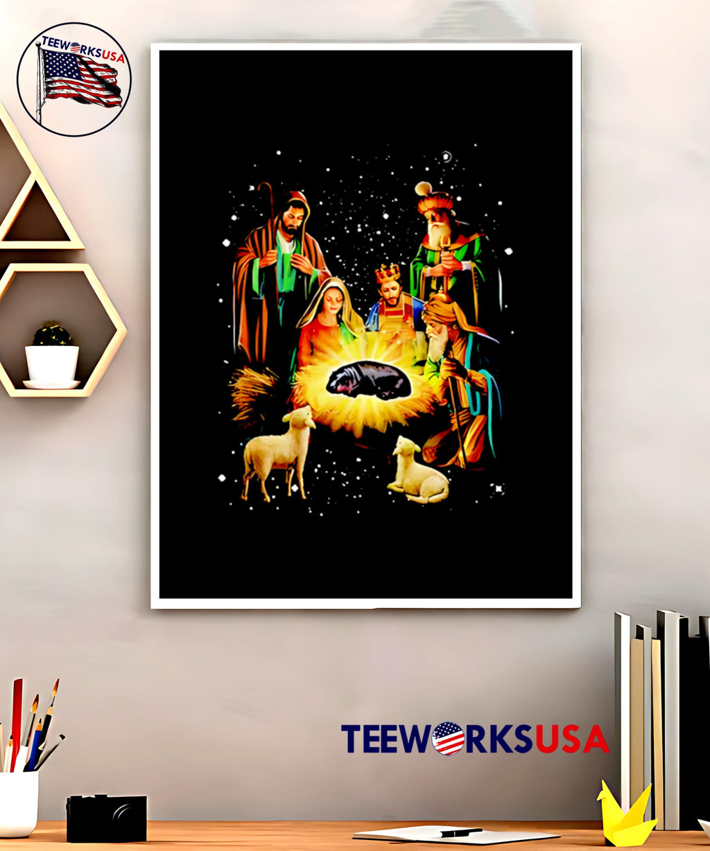 Moo Deng Christmas Miracle - Adult & Kids T-Shirts, Sweatshirts & Hoodies apparel design preview 5