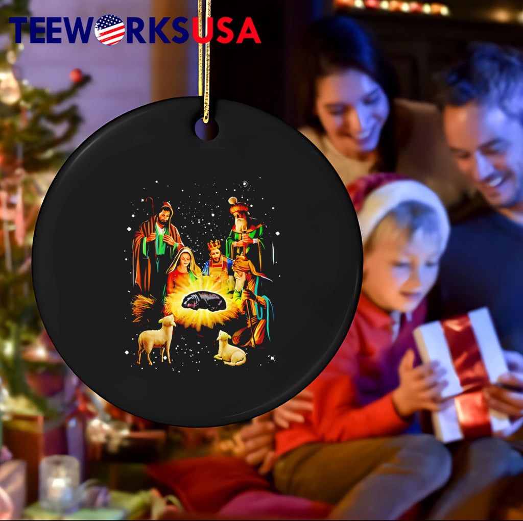 Moo Deng Christmas Miracle - Adult & Kids T-Shirts, Sweatshirts & Hoodies apparel design preview 4