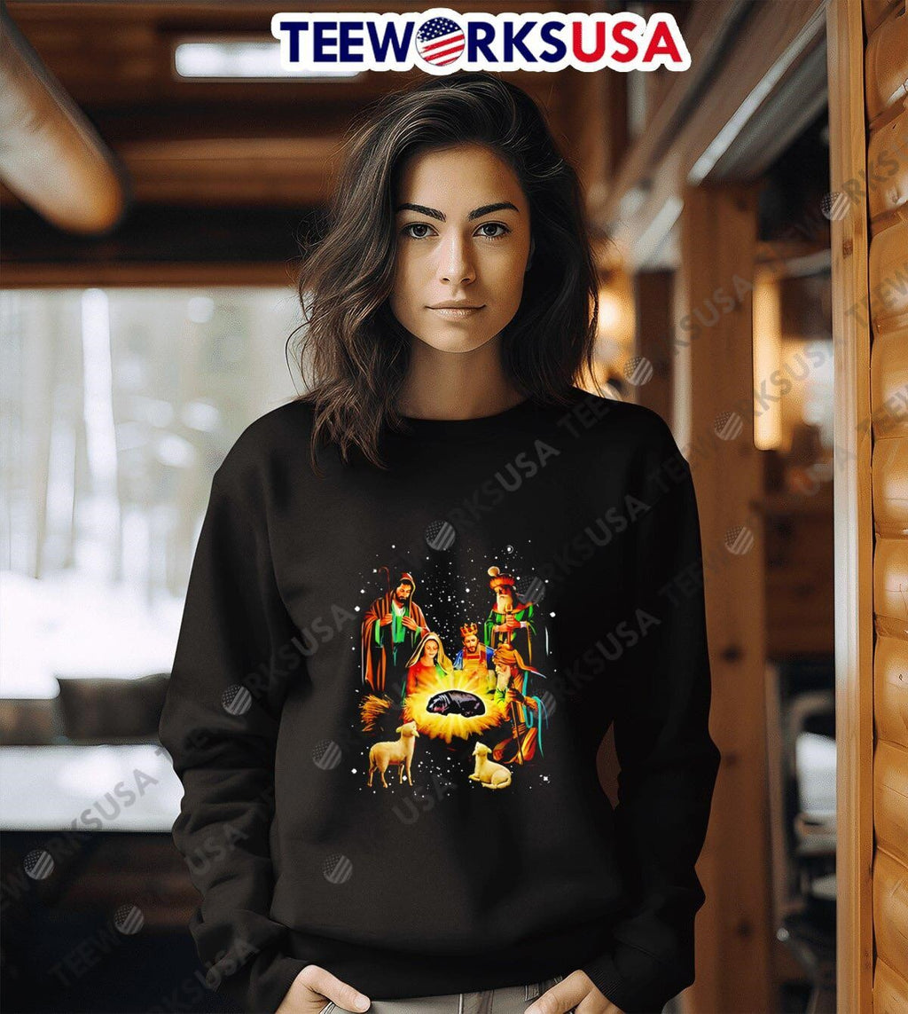 Moo Deng Christmas Miracle - Adult & Kids T-Shirts, Sweatshirts & Hoodies apparel design preview 6