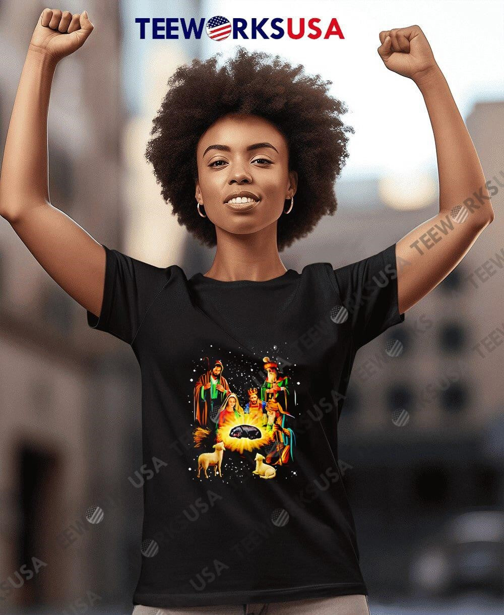 Moo Deng Christmas Miracle - Adult & Kids T-Shirts, Sweatshirts & Hoodies apparel design preview 7
