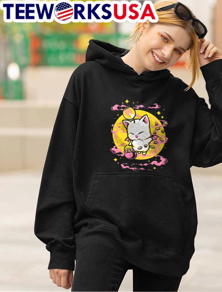 Moogle holding candy bucket - Adult & Kids T-Shirts, Sweatshirts & Hoodies apparel design preview 4