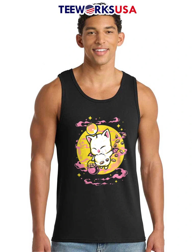 Moogle holding candy bucket - Adult & Kids T-Shirts, Sweatshirts & Hoodies apparel design preview 6