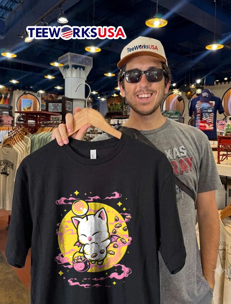 Moogle holding candy bucket - Adult & Kids T-Shirts, Sweatshirts & Hoodies apparel design preview 2