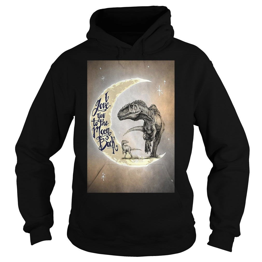 Moon Love Dinosaurs - Adult & Kids T-Shirts, Sweatshirts & Hoodies apparel design preview 4