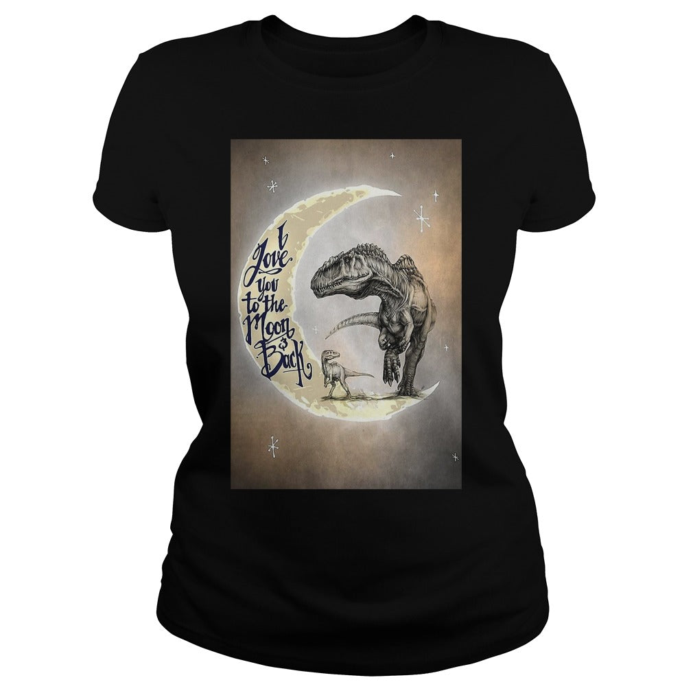 Moon Love Dinosaurs - Adult & Kids T-Shirts, Sweatshirts & Hoodies apparel design preview 2