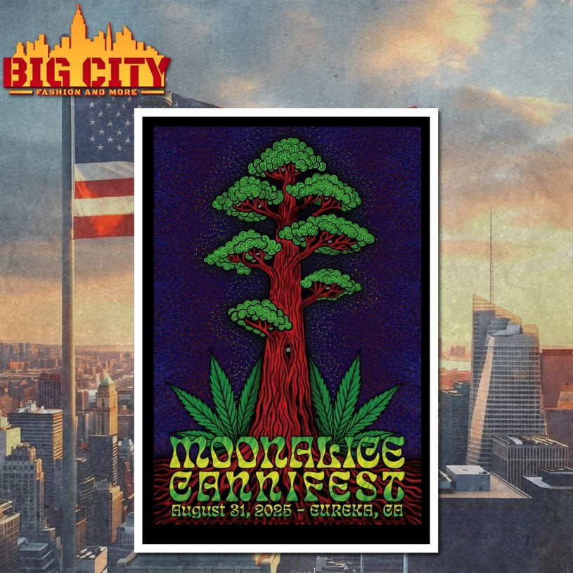 Moonalice August 31 2025 Cannifest In Eureka CA - Adult & Kids T-Shirts, Sweatshirts & Hoodies apparel design preview 4