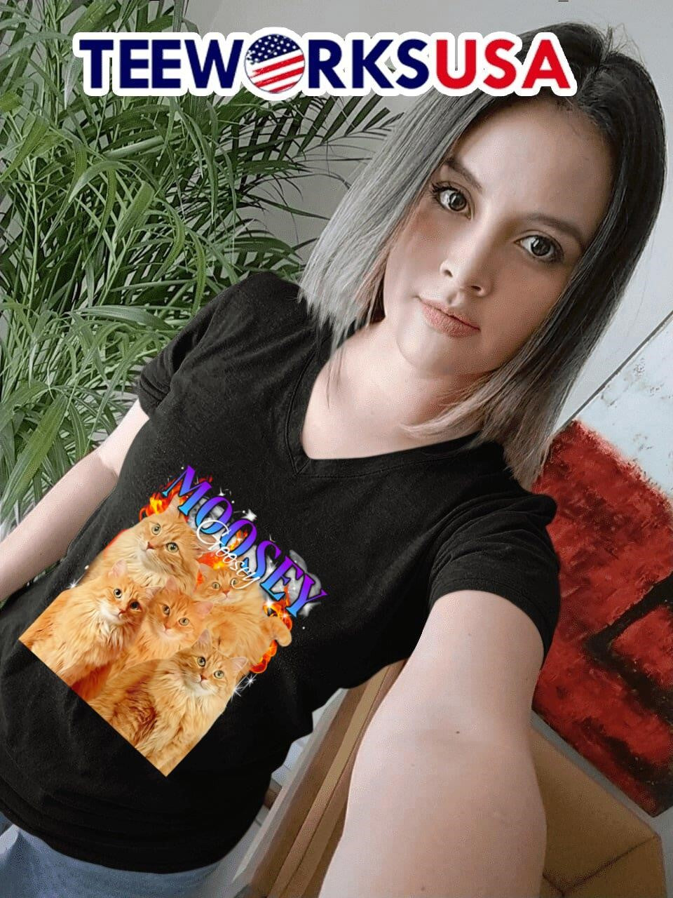 Moosey Goosey cat graphic - Adult & Kids T-Shirts, Sweatshirts & Hoodies apparel design preview 7
