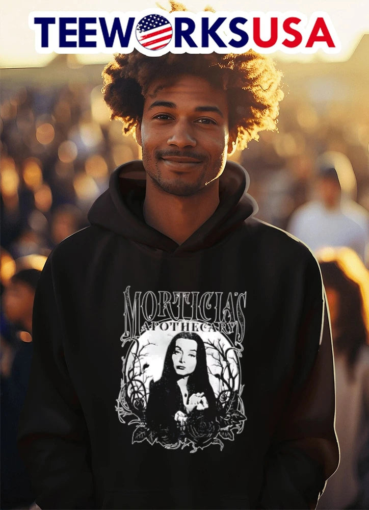 Morticias Apothecary Morticia Addams The Family woman - Adult & Kids T-Shirts, Sweatshirts & Hoodies apparel design preview 3