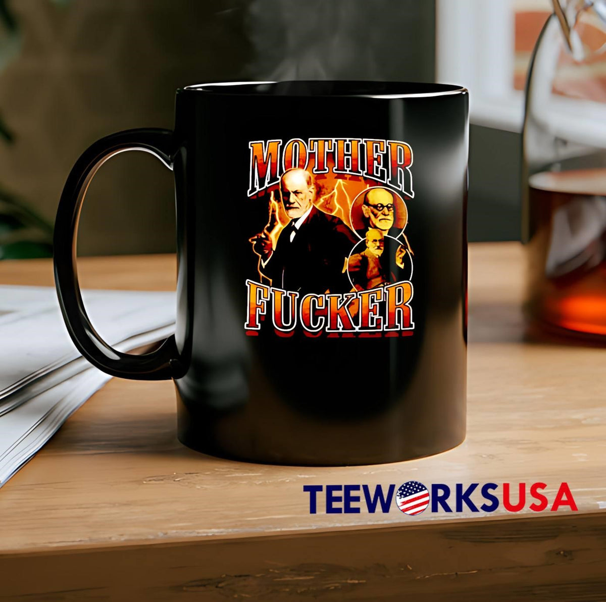 Mother Fucker Sigmund Freud - Adult & Kids T-Shirts, Sweatshirts & Hoodies apparel design preview 2