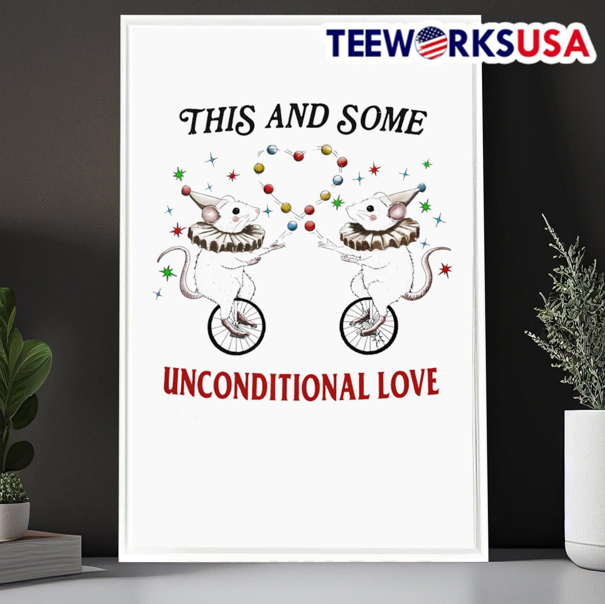 Mouse this and some unconditional love - Adult & Kids T-Shirts, Sweatshirts & Hoodies apparel design preview 6