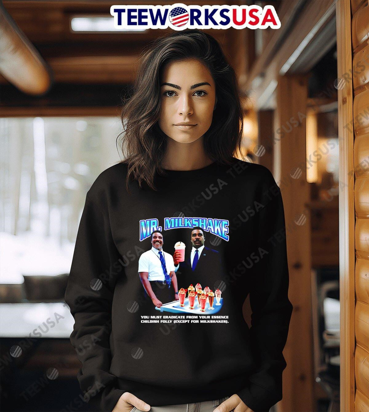 Mr. Milkshake Rap creams - Adult & Kids T-Shirts, Sweatshirts & Hoodies apparel design preview 6