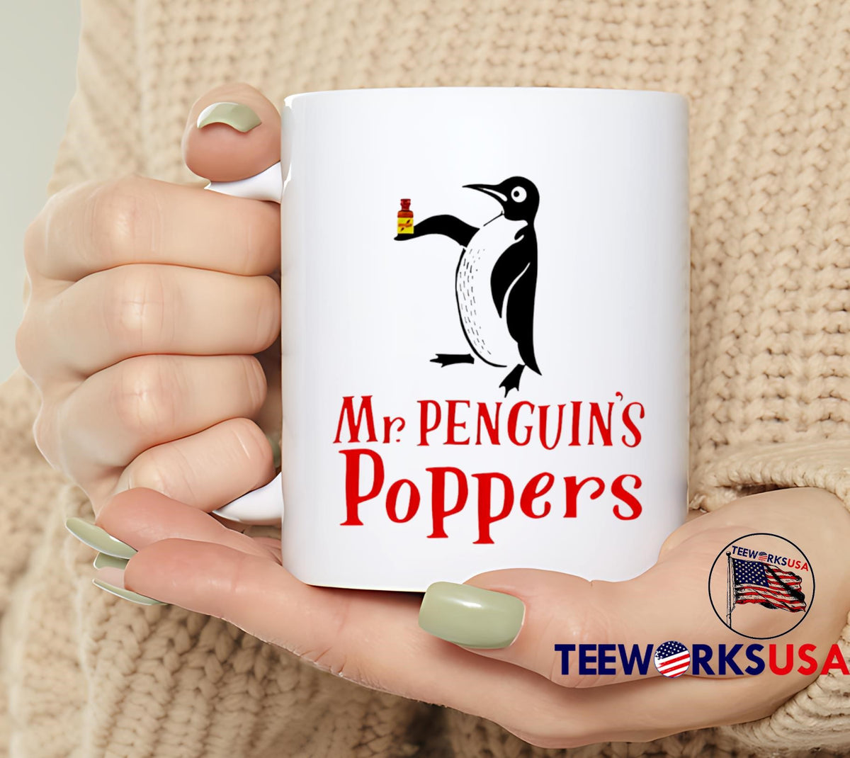 Mr. Penguins Poppers - Adult & Kids T-Shirts, Sweatshirts & Hoodies apparel design preview 6