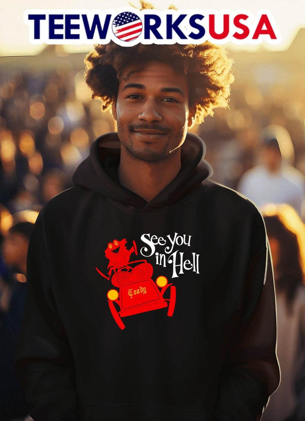 Mr. Toad's Wild see you in hell - Adult & Kids T-Shirts, Sweatshirts & Hoodies apparel design preview 2
